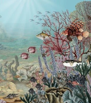 Papier peint vie sous la mer, XXL, tendance