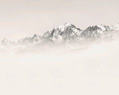 Papier peint Mont Blanc dans la brume sépia