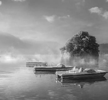 Papier peint un matin frais au lac d'Annecy, XXL, tendance