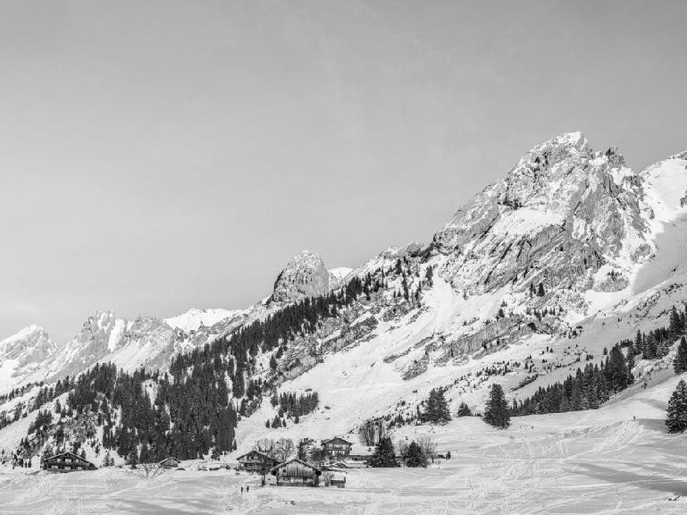 Panorama-Tapete Chalet Alm