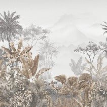 Papier peint tendance tropical sepia, XXL, tendance