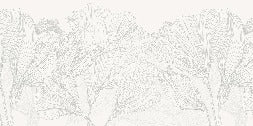 Papier peint panoramique gris et blanc valse des fleurs, XXL, tendance
