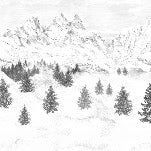 Papier peint Aiguilles d'Arves, XXL, tendance