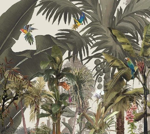 Papier peint panoramique Jungle bananier exotique, XXL, tendance