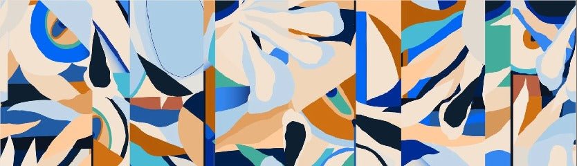 Papier peint abstrait vibrant, XXL, tendance