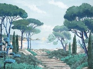 Papier peint balade dans les calanques, XXL, tendance