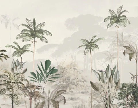 Papier peint panoramique jungle eden vert, XXL, tendance