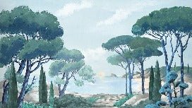 Papier peint balade dans les calanques, XXL, tendance