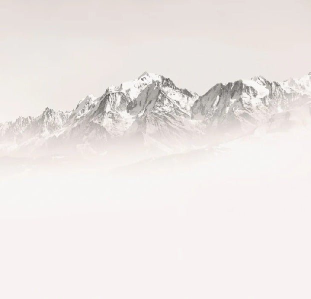 Papier peint matin brumeux Mont Blanc, XXL, tendance