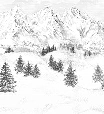 Papier peint montagne sommets de Chamonix