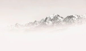 Papier peint matin brumeux Mont Blanc, XXL, tendance