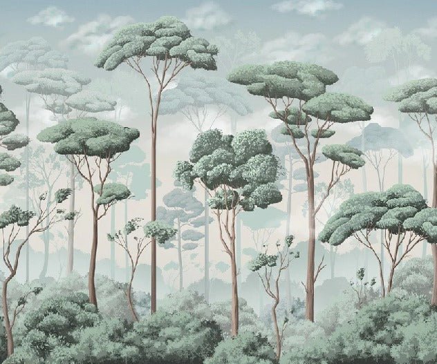 Papier peint panoramique pinède volupté, XXL, tendance