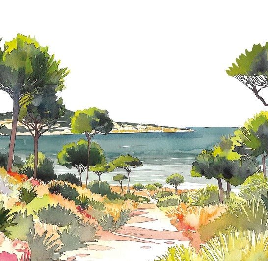 Carta da parati panoramica estiva