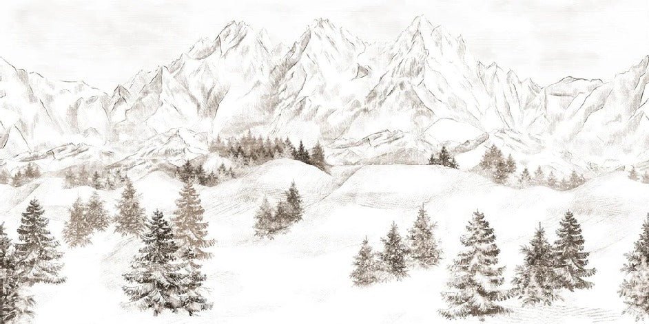 Tapete Bergmassiv der Alpen