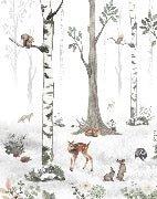 Papier peint animaux printemps forêt, XXL, tendance