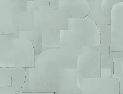Panoramic cut-out wallpaper green