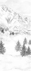 Tapete Berggipfel von Chamonix