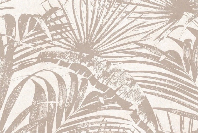 Papier peint monochrome jungle feuille, XXL, tendance