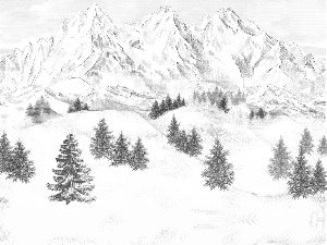 Sfondo della montagna di Chamonix