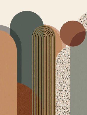 Papier peint Art déco graphique tendance