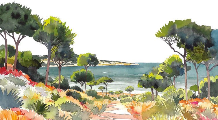 Carta da parati panoramica estiva