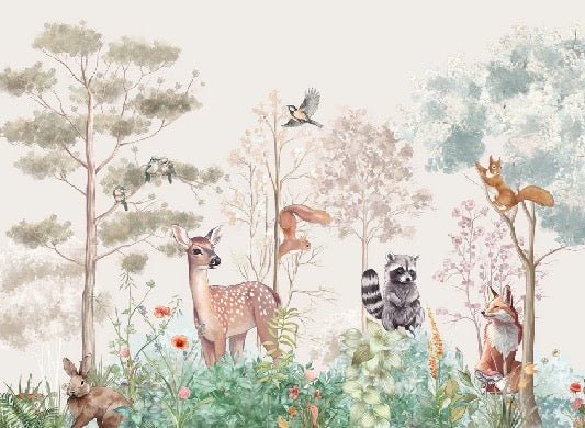 Papier peint chambre enfant nature magique beige, XXL, tendance