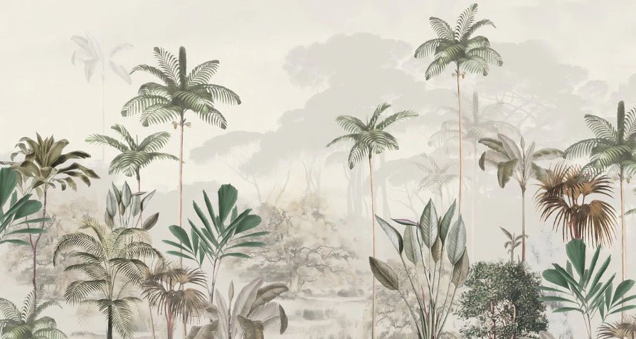 Papier peint panoramique jungle eden vert, XXL, tendance