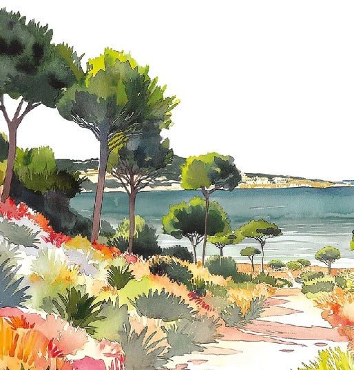 Carta da parati panoramica aria estiva