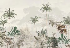 Papier peint panoramique jungle eden vert, XXL, tendance