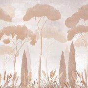 Papier peint sépia cyprès pins, XXL, tendance
