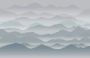 Carta da parati panoramica cimes mist