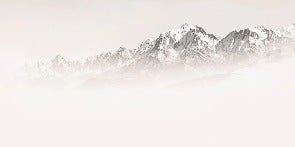Papier peint matin brumeux Mont Blanc