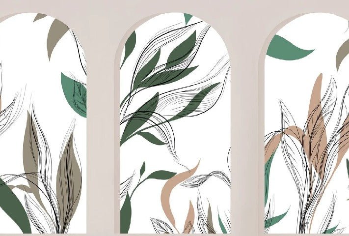 Tapete „Architektonische Flora“