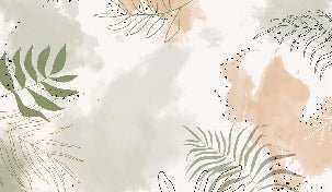 Panorama-Tapete Aquarell Pflanzen