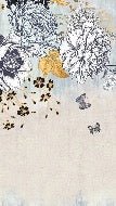 Papier peint floral retro