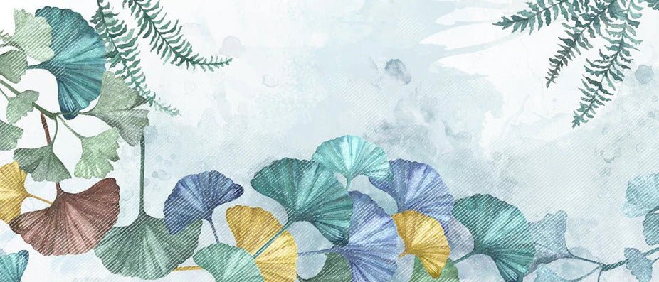 Papier peint panoramique ginkgo biloba japon, XXL, tendance