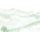 Papier peint montagne chaine des Aravis vert clair