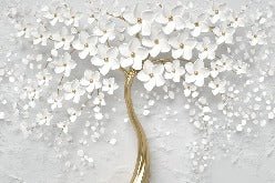 Papier peint toilette tree 3D, XXL, tendance