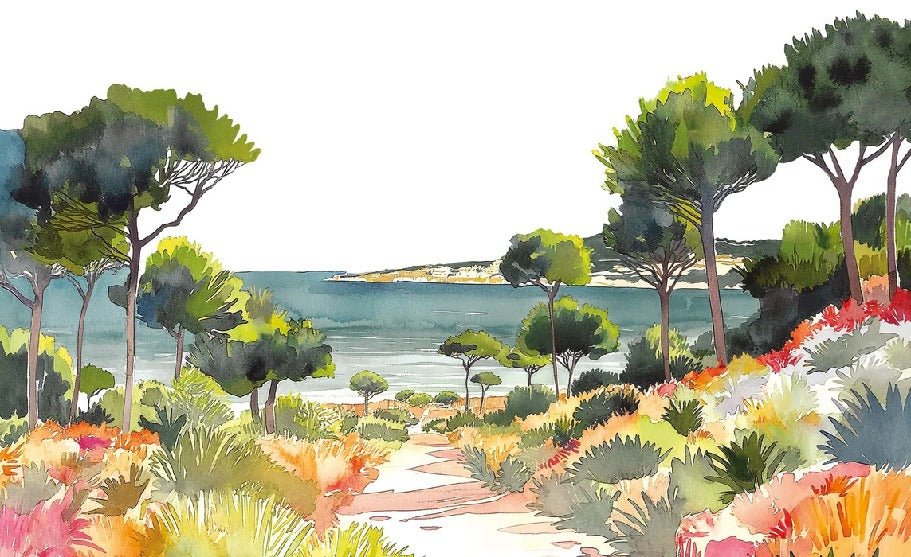 Carta da parati panoramica estiva