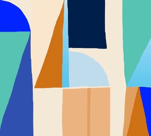 Papier peint Memphis style vibrant, XXL, tendance