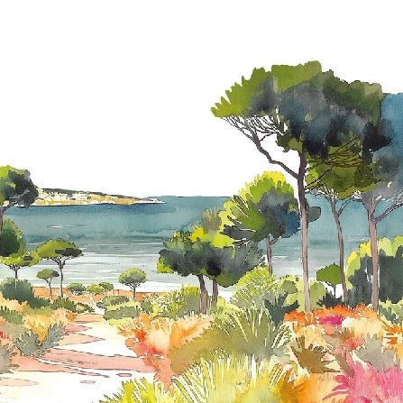 Carta da parati panoramica estiva