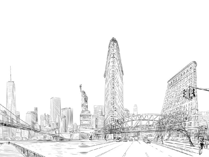 Papier peint architecture New York, XXL, tendance