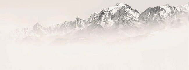 Tapete Mont Blanc im Sepia-Nebel