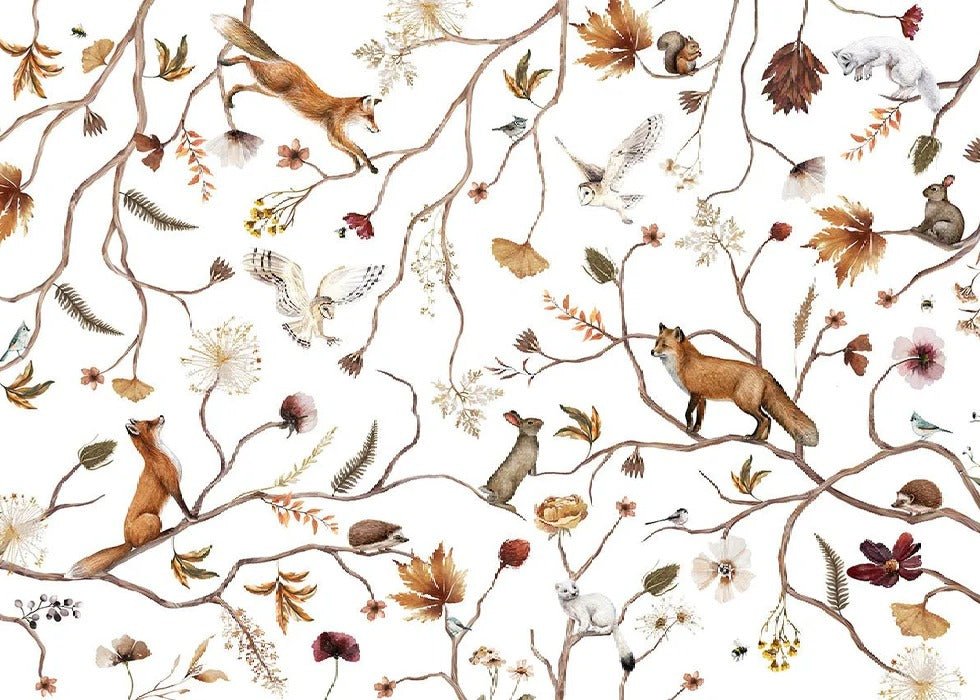 Papier peint enfant forêt aventure, XXL, tendance