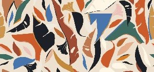 Papier peint contemporain végétal, XXL, tendance