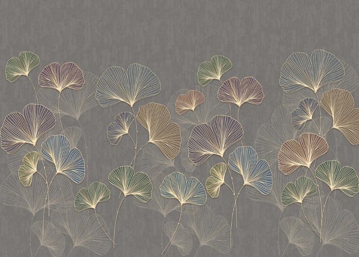 Papier peint panoramique ginkgo asie tendance