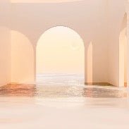 Panorama-Tapete Design sunset arch