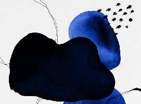 Papier peint moderne aquarelle bleu pétrole