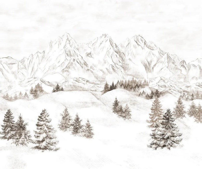 Tapete Bergmassiv der Alpen