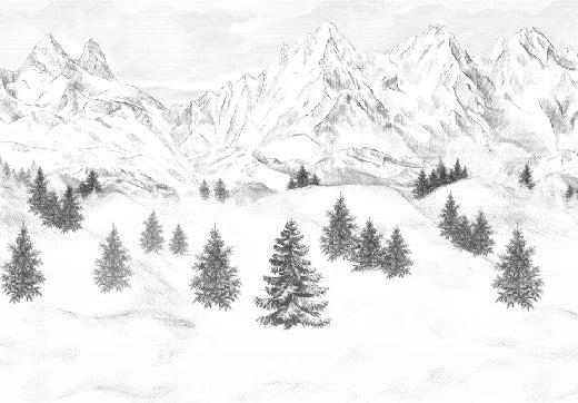 Papier peint Aiguilles d'Arves, XXL, tendance